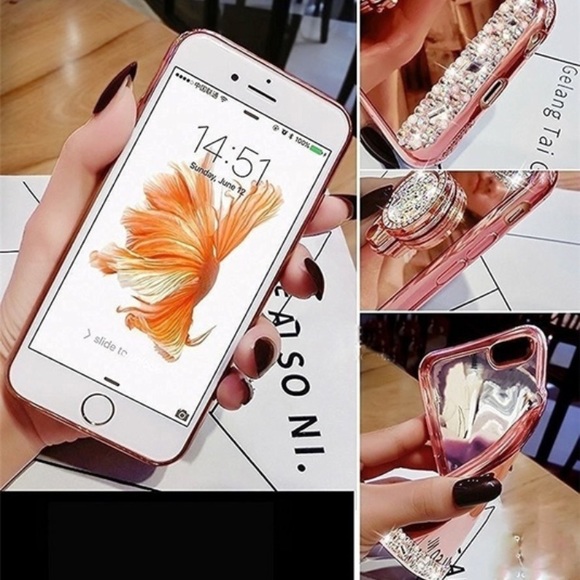 LAST ONE❗️iPhone 7/8  Bling Mirror Case w/ Stand - Picture 5 of 5